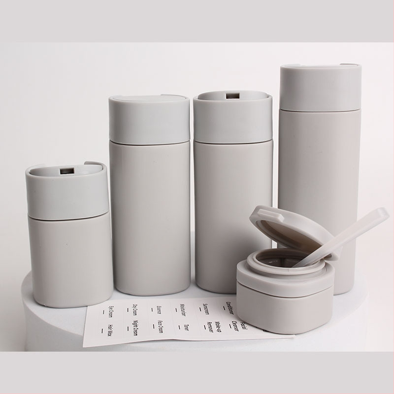 Set putničkih plastičnih bočica za kozmetiku - HDPE, blow molding, prijenosne prazne bočice za šampon, tuš gel, losion i kremu (HY, Zhejiang)