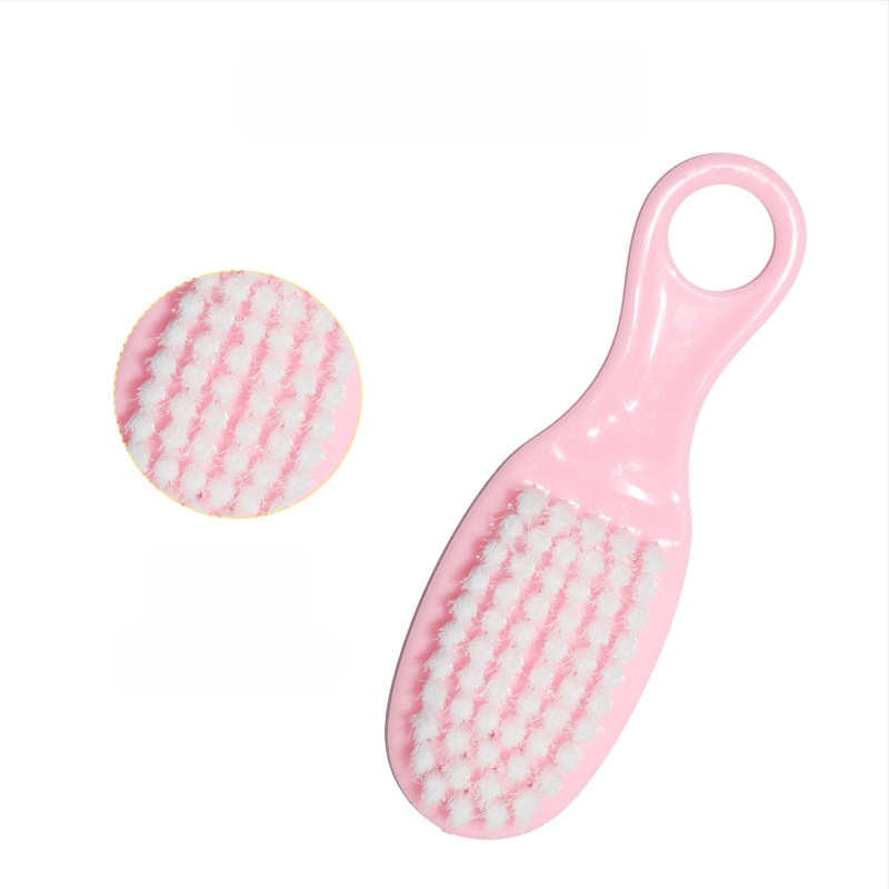 Бебешки комплект за грижа: осемчастен комплект за поддръжка на нокти с ножици, гребени и четки, назален аспиратор, EVA опаковка — пластмаса + неръждаема стомана