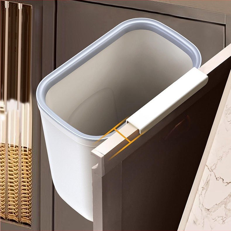 Sienas atkritumu tvertne, ovāla forma, 12 L, plastmasa, bez vāka