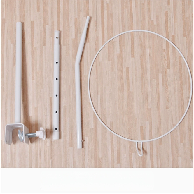 Детска мрежа против комари за креватче с куполна форма, сгъваема подиумна конструкция, единична врата, полиестерна тъкан, рамка от стомана/жица