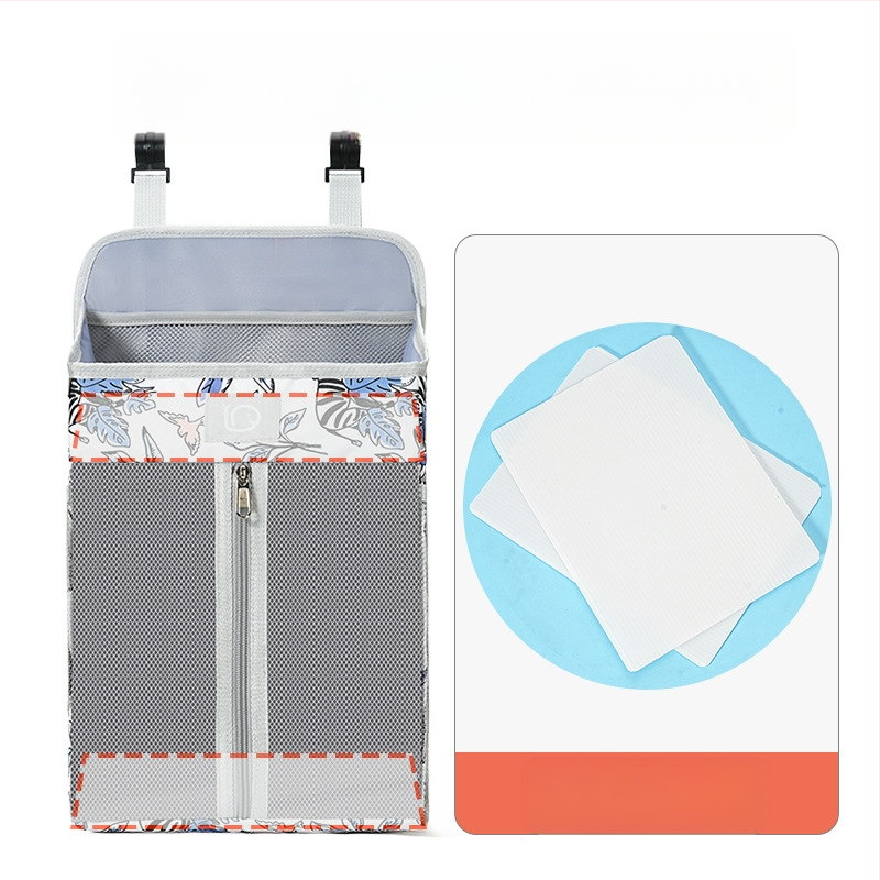 Pakabamas krepšys vaikų kambariui — poliesteris, sieninis laikiklis, daugiafunkcinis organizatorius su karikatūriniu 3D stiliumi