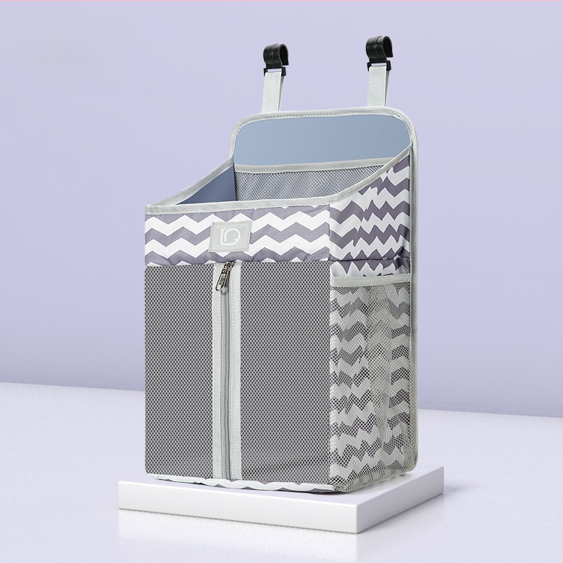 Pakabamas krepšys vaikų kambariui — poliesteris, sieninis laikiklis, daugiafunkcinis organizatorius su karikatūriniu 3D stiliumi