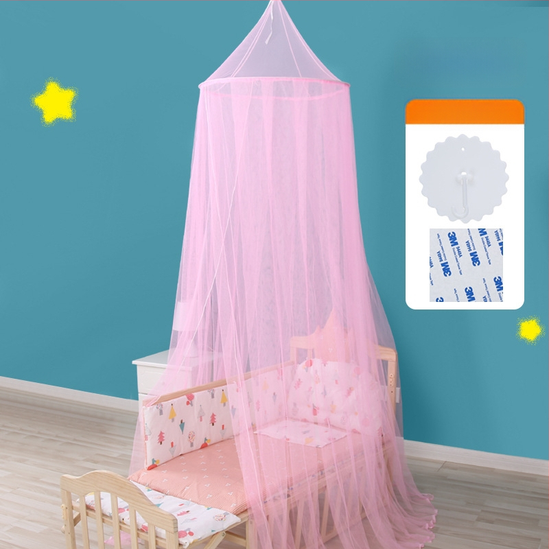 Bērnu gultiņas moskītu tīkls ar pakārtojamā kupola formā, pilns segums, 3 durvis, tērauda rāmis, piemērots zīdaiņiem no 0 līdz 10 mēnešiem