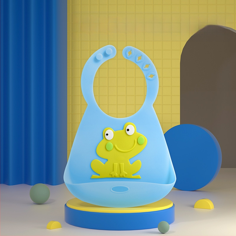 Силиконов бебешки лигавник - триизмерен водоустойчив, изключително мек, хранително-качествен силикон, за бебета и деца, лесен за почистване