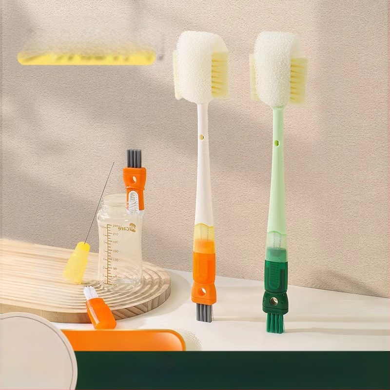 Garā roktura krūžu tīrīšanas birste, 5-1 daudzfunkcionāla sūkļveida tīrīšana krūzēm un pudelēm