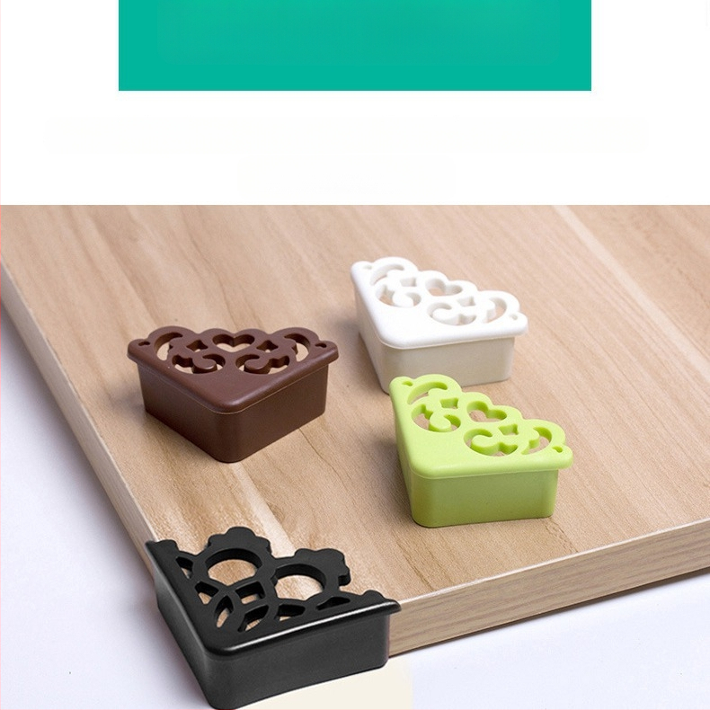 Galda stūra aizsargs, taisnstūra silikona anti-sadursmes aizsargs, 200 gab., Ri Byrne