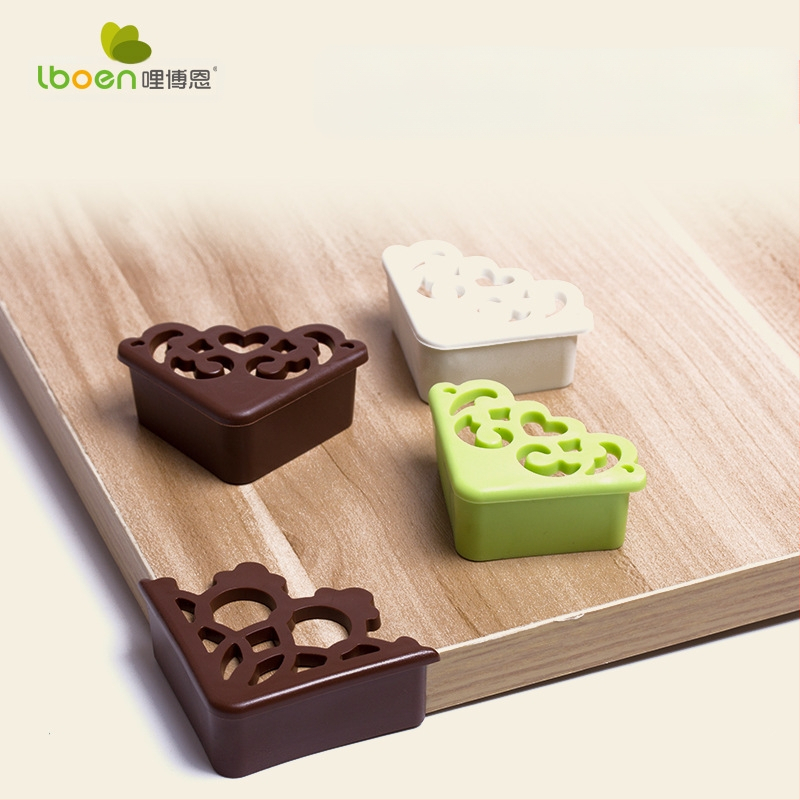 Galda stūra aizsargs, taisnstūra silikona anti-sadursmes aizsargs, 200 gab., Ri Byrne