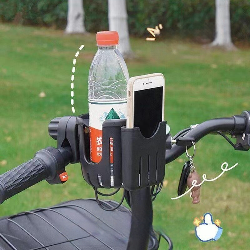 Държач за чаши и телефон – пластмасова скоба; чашен държач 10×10×110.5 мм; държач за телефон 9.5×2.2×9 мм; марка Gong Sheng