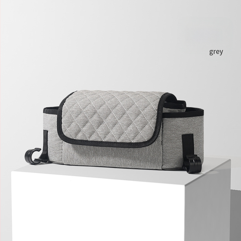 Babakocsi tároló táska szervező – Oxford anyag, poliészter bélés, lélegző és vízálló, ultrakönnyű, ívelt vállpánt