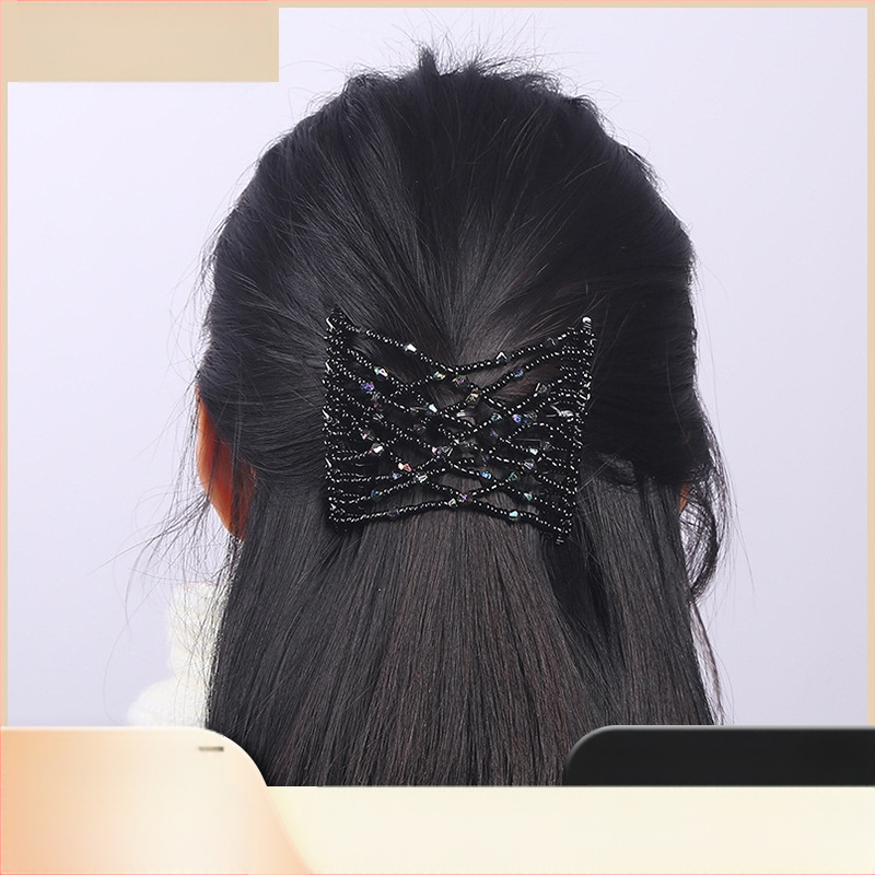 Plaukų šukos iš lydinio, Korėjietiško stiliaus, rombo dizainas, elektroplatinavimas, Xin Aiduo