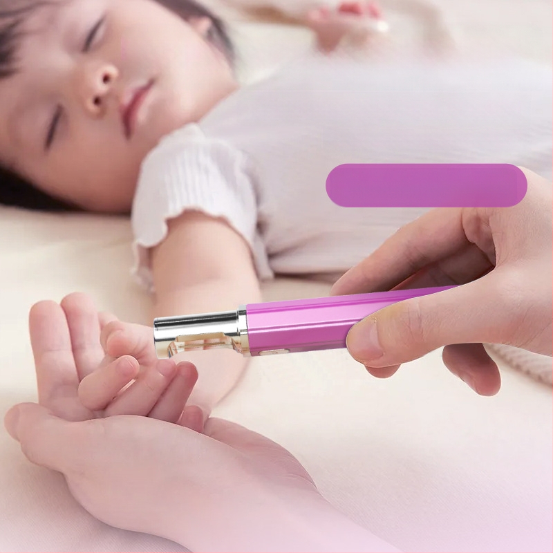 Elektronikus körömreszelő – kompakt, újratölthető, modell NMG-Z158, rozsdamentes acél, 230 g, mindennapi otthoni használatra