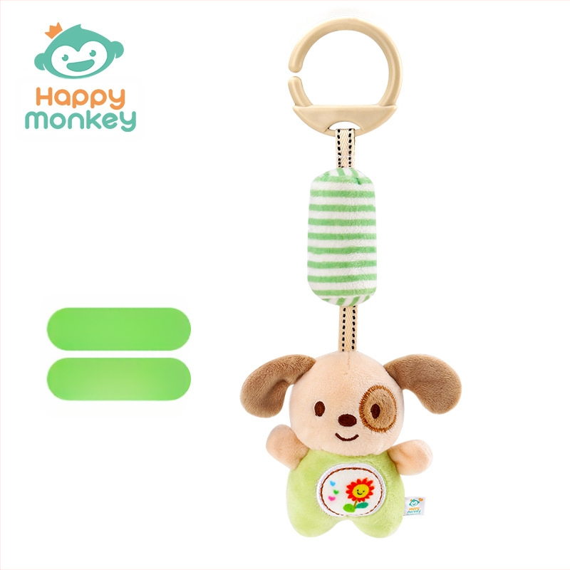 Μωρό Κουδουνάκι Κρεμαστό για Καρότσι — Βελούδινο Παιχνίδι, 0–3 ετών, HAPPY MONKEY (Βελούδινο ύφασμα; Κουδουνάκι ανέμου; Παιχνίδι για βρέφη 0–3 ετών; Ανάπτυξη αισθήσεων)
