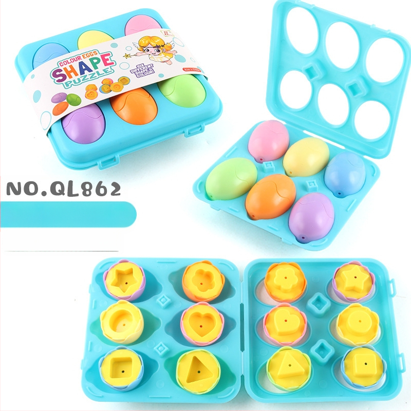 DIY saliekamā spēle pāriem geometrijas formu atpazīšanai – plastmasas rotaļlieta zīdaiņiem 0–3 gadi, veicina roku-acu koordināciju, sensorisko un kognitīvo attīstību.