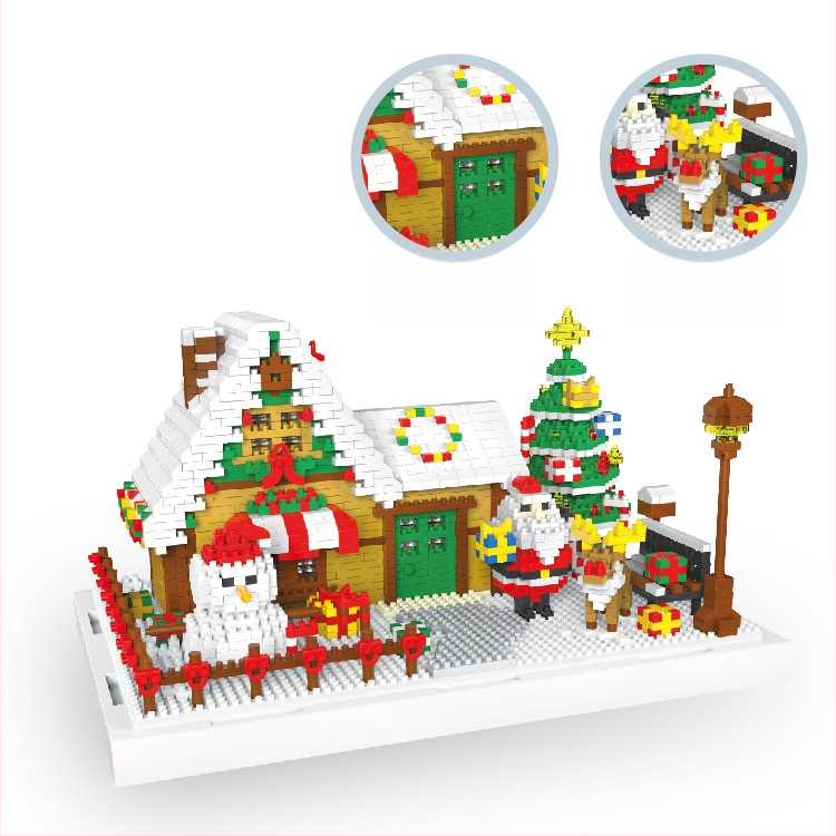 Ziemassvētku eglīte ar 24 dienu skaitīšanu – būvbloku rotaļlieta ar Ziemassvētku vecīša tēmu, ABS, DIY, 0,8 kg, vecums 7–14 gadi, bez elektrības