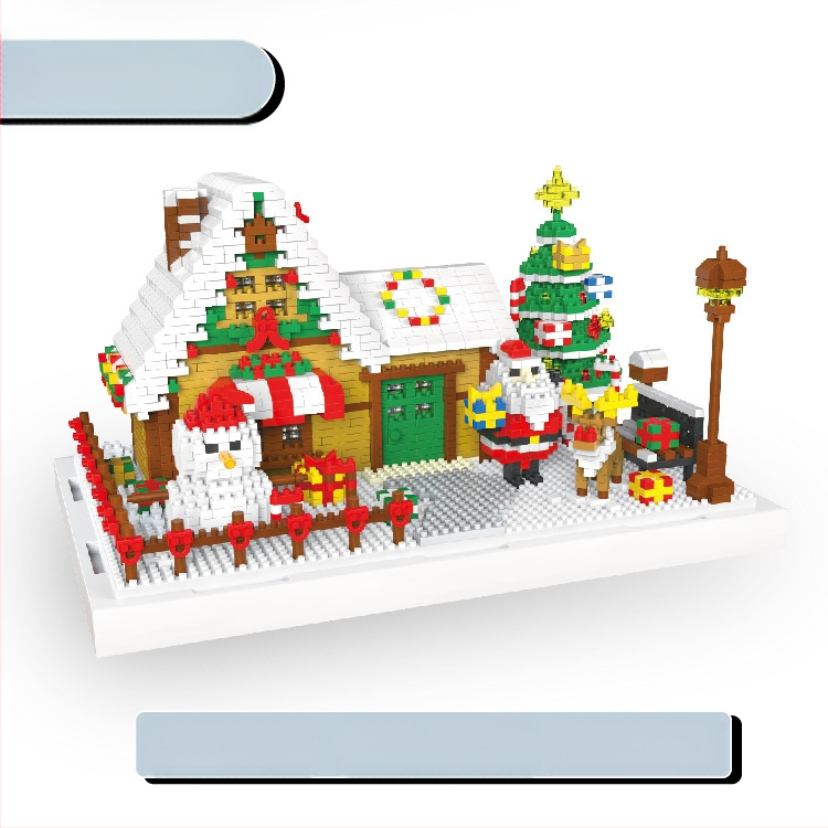 Ziemassvētku eglīte ar 24 dienu skaitīšanu – būvbloku rotaļlieta ar Ziemassvētku vecīša tēmu, ABS, DIY, 0,8 kg, vecums 7–14 gadi, bez elektrības