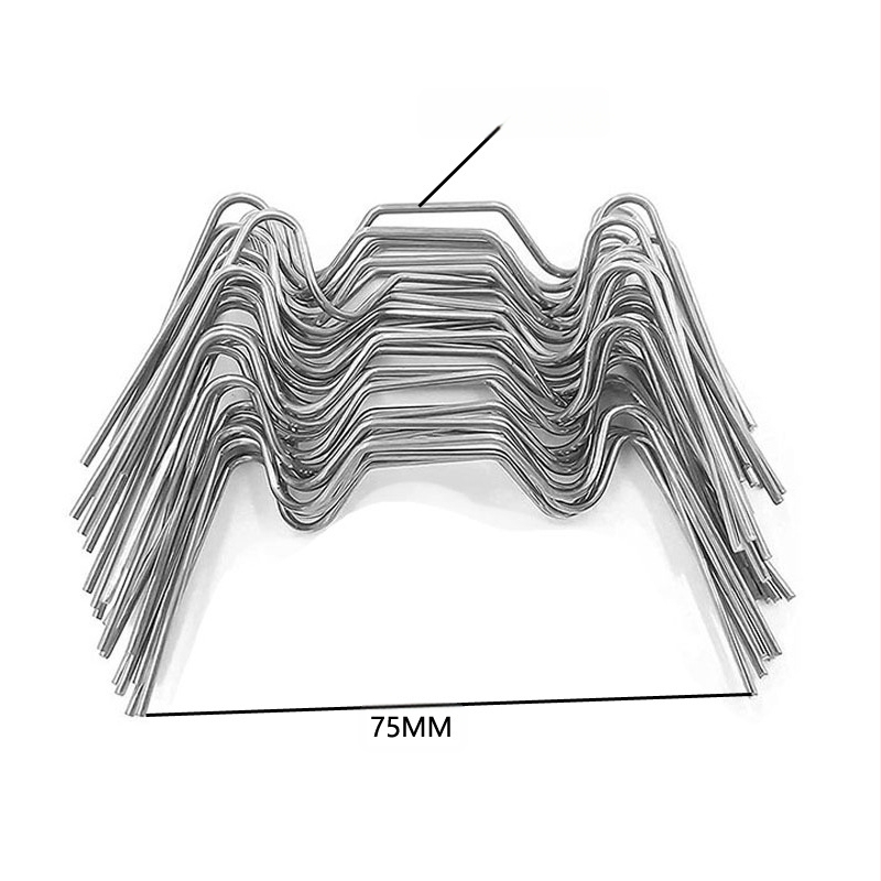 Клип за закрепване на стъклена плоча за оранжерия, неръждаема стомана, 35 g, Z клип 1.4×5 cm, W клип 7.5×3.4 cm; за панели със стъкло и мрежа.