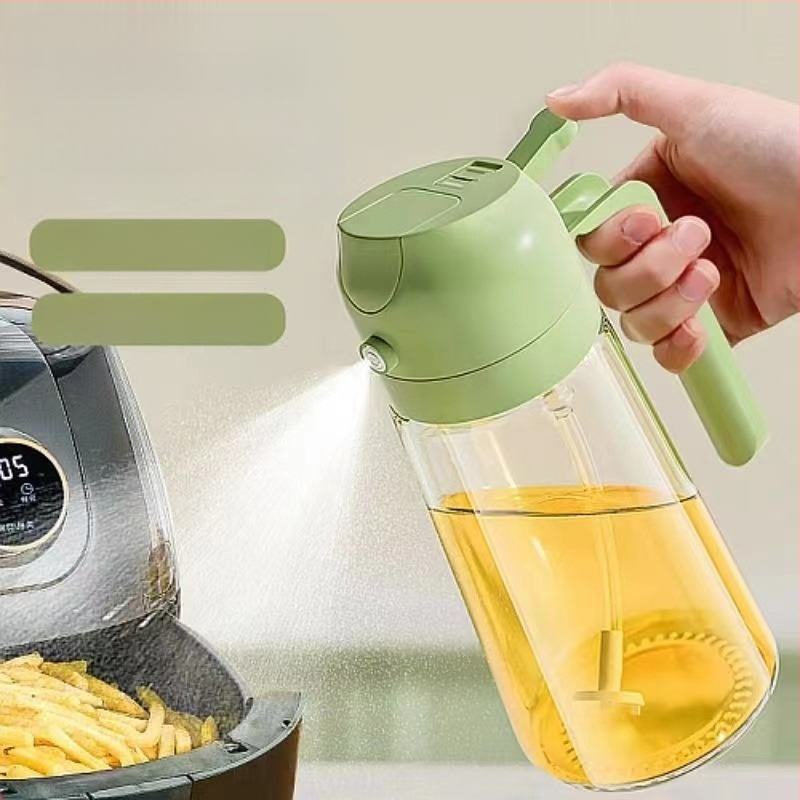 Stiklinis alyvos purkštuvas, dvigubai naudojimui, su automatiniais atidarymu ir uždarymu bei siurbimo doze