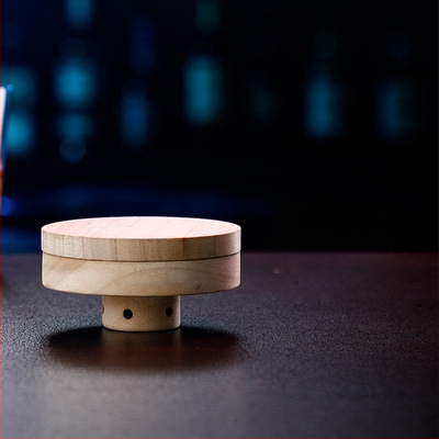 Kokteilide suitsetamise komplekt puidust alusega, kaasaegne minimalistlik stiil, sobib baari ja kodukokteilidele