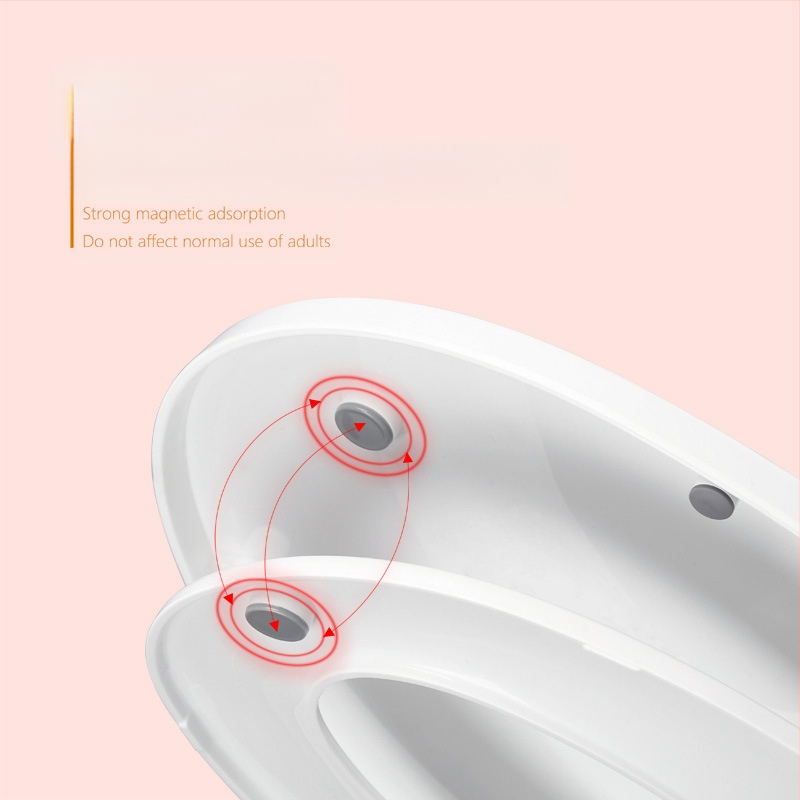 Univerzalni poklop za WC s mekim zatvaranjem, dvostruka uporaba za odrasle i djecu, PP ploča, razmak rupa 11–18 cm, uobičajeni način ugradnje