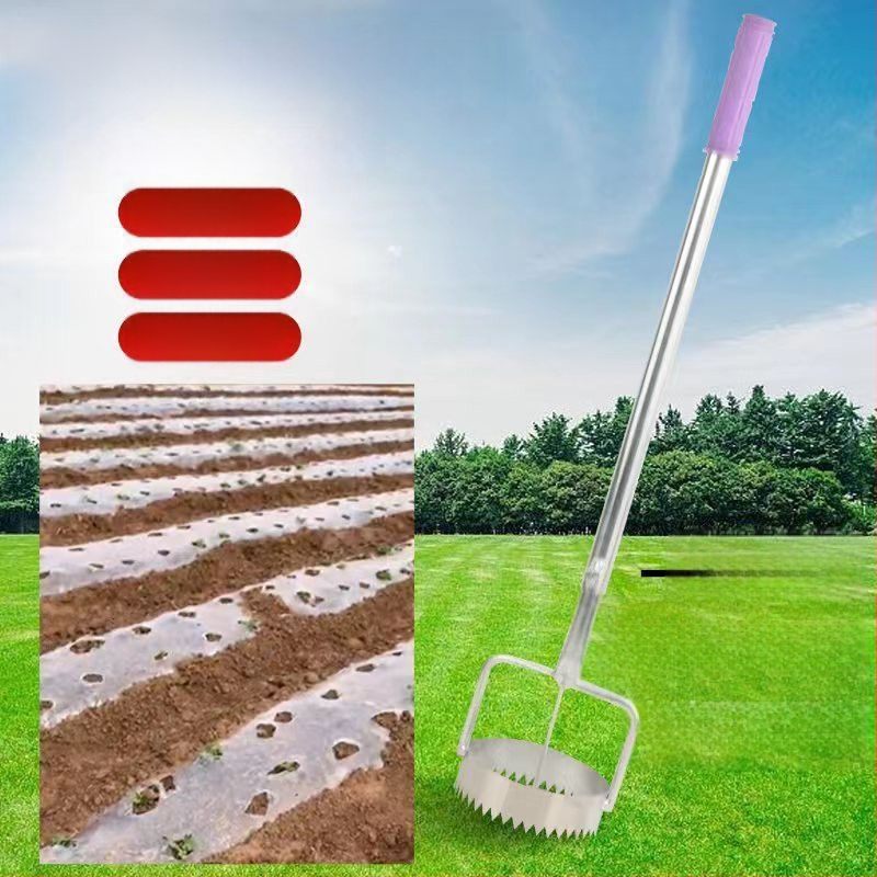 Mulchfilm lõhkuja – perforeerib plastkile köögiviljade taimede jaoks, põllumajanduse tööriist, bränd Consultation