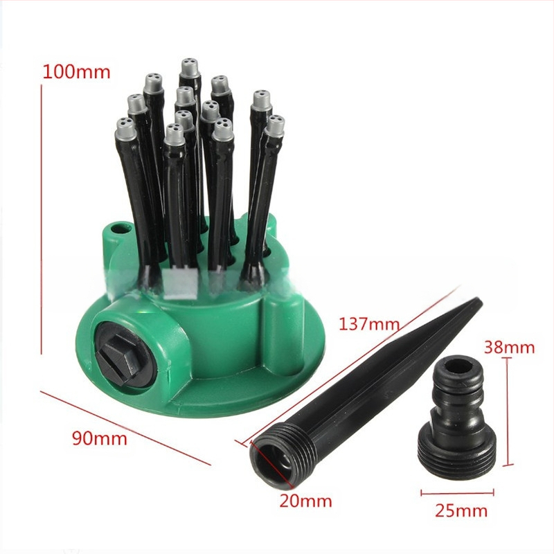 ABS ακροφύσιο ψεκαστήρα κήπου – Πολυκεφαλικός ποτίστρας, μάρκα Yingxuan WATERBIRD, για οικιακή κηπουρική, γεωργία και δημόσιους χώρους πρασίνου