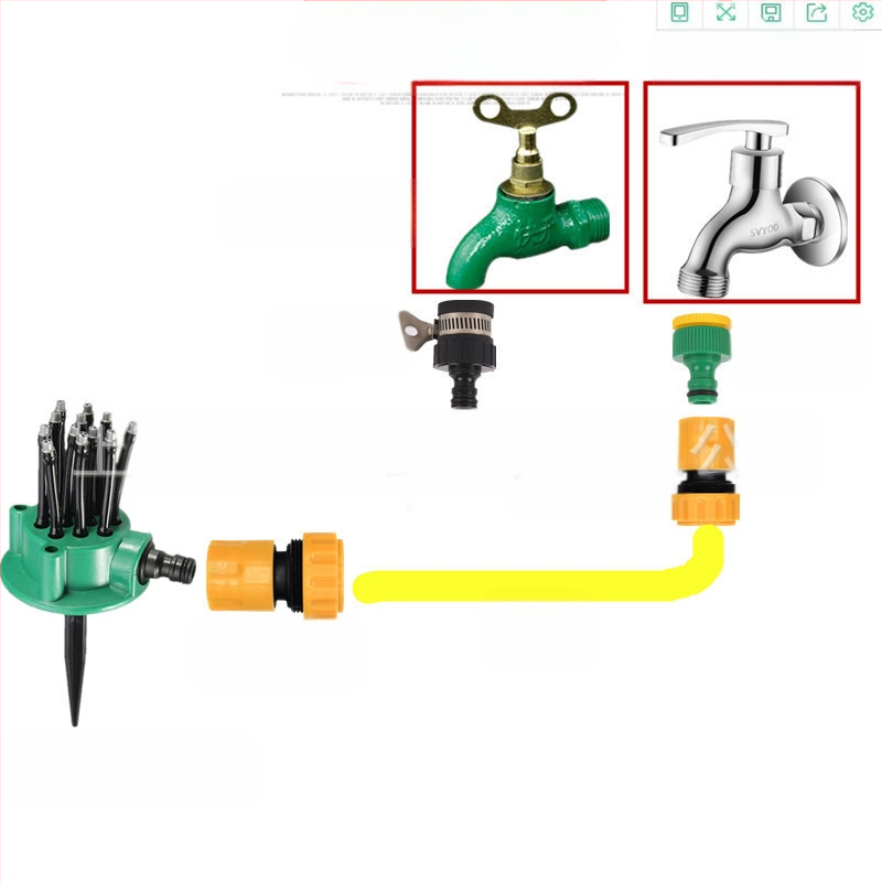 ABS ακροφύσιο ψεκαστήρα κήπου – Πολυκεφαλικός ποτίστρας, μάρκα Yingxuan WATERBIRD, για οικιακή κηπουρική, γεωργία και δημόσιους χώρους πρασίνου