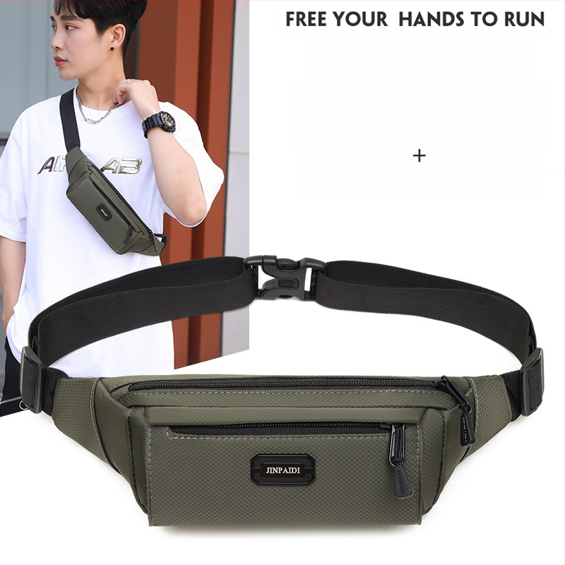 Vīriešu jostas soma, ielu stils, Oxford audums, aizsardzība pret zādzībām, zemestrīces izturība, slodzes samazināšana