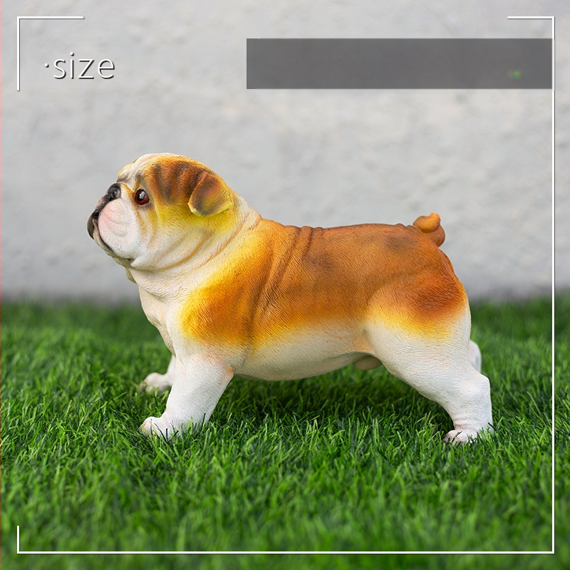 Άγαλμα σκύλου από ρητίνη — όρθιο μοντέλο για οικιακή και εξωτερική διακόσμηση (βεράντα, κήπος)