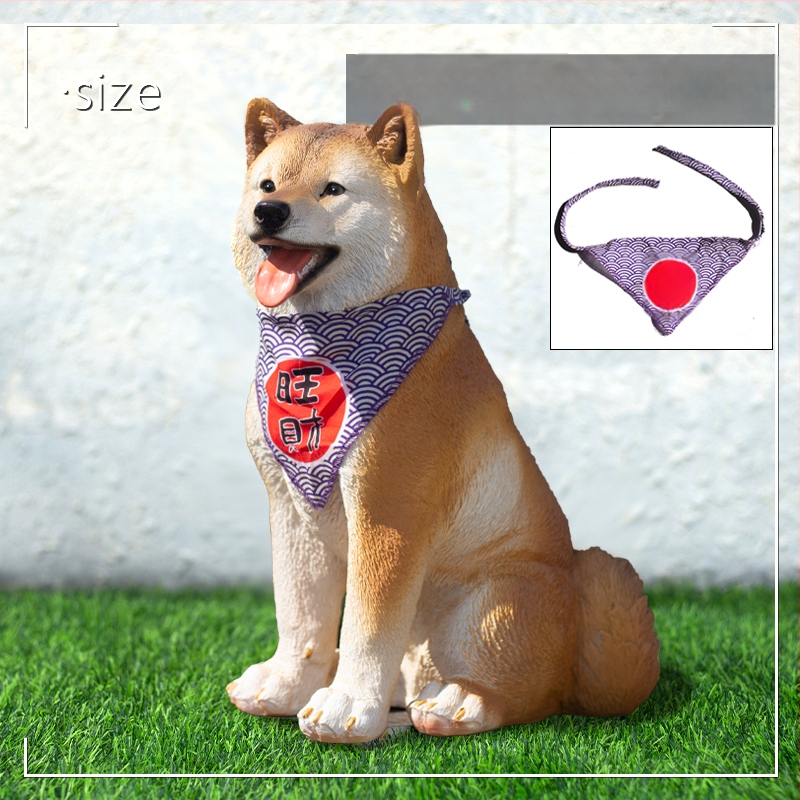 Άγαλμα σκύλου από ρητίνη — όρθιο μοντέλο για οικιακή και εξωτερική διακόσμηση (βεράντα, κήπος)