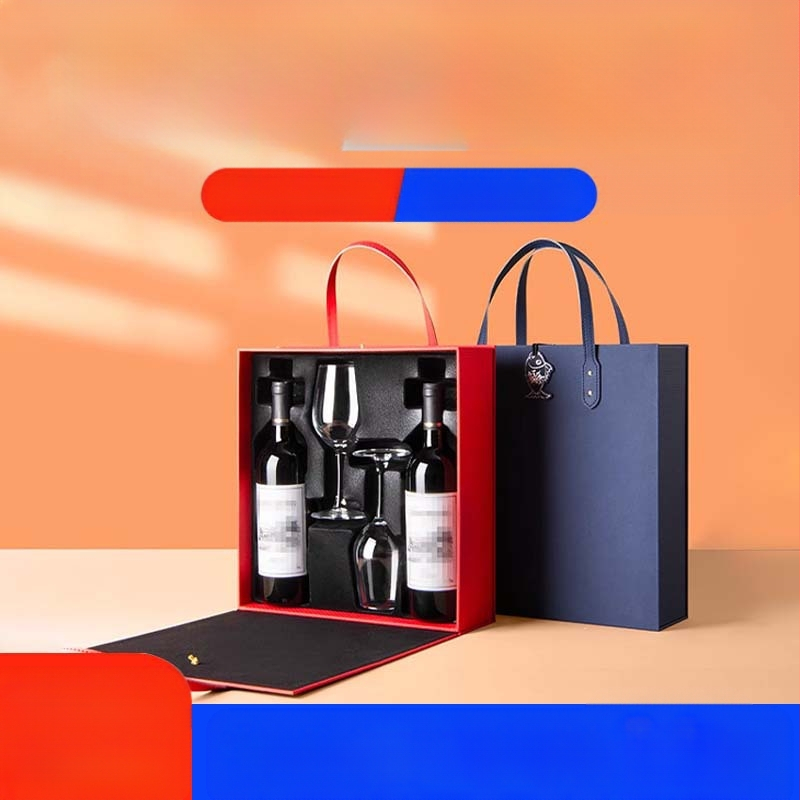 Vyno dėžutė su graviruotu reljefu ir silkscreen spausdinimu; modelis: vyno dėžutė; medžiaga: popierius/kartonas; įpakavimas: įprastas įpakavimas; paskirtis: dovanos įpakavimas, maisto ir gėrimų įpakavimas