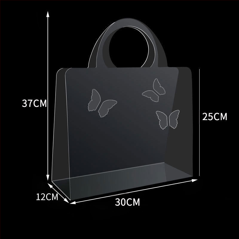 Huiyuge PVC odos gėlių puokštės dovanų maišelis — prieinamas komplektuose 1, 3, 5 arba 10