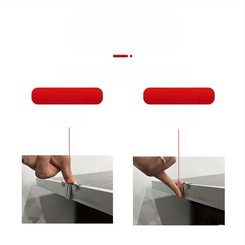 304 неръждаема стомана клип за водоводен водач за фотоволтаичен модул, упътване на тиня, отклонение, автоматично почистване на прах и дренажна щипка