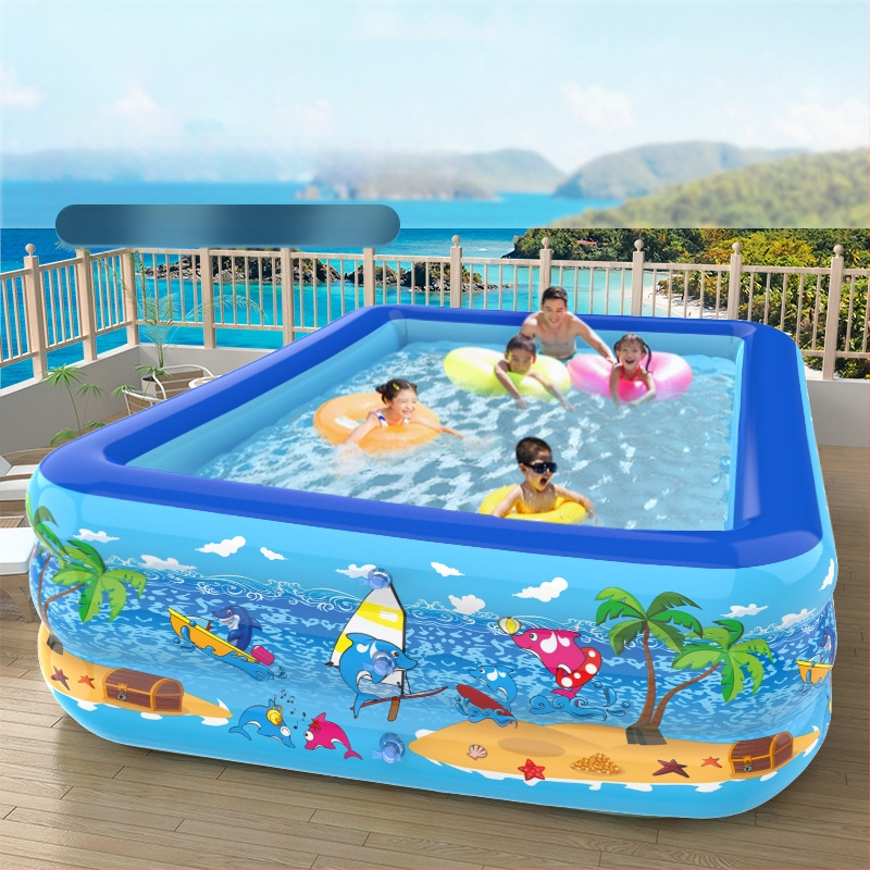 Φουσκωτή πισίνα οικιακής χρήσης – PVC, μοντέλο BY01, Baoyang, κατάλληλη για παιδικά παιχνίδια νερού και οικογενειακή εξωτερική κολύμβηση