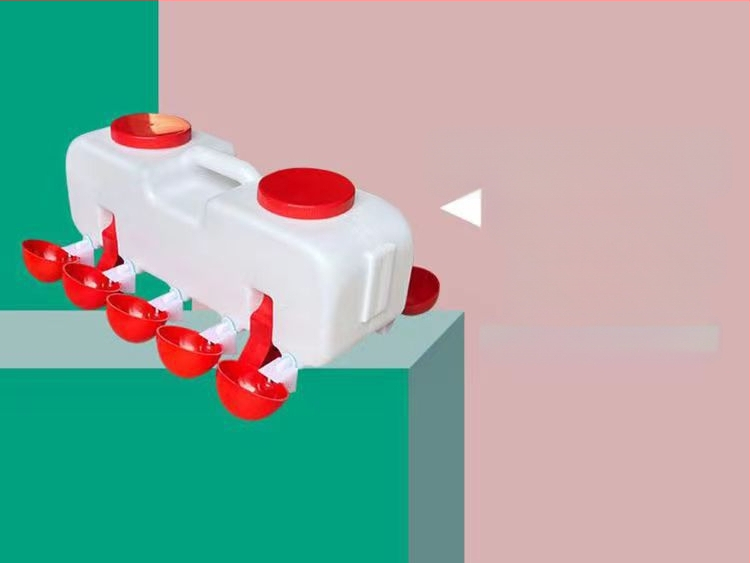 Automatinis geriamasis kibiras paukščiams – universaliai tinkamas vištoms, antis ir žąsims; prekinis ženklas Sailing; skirtas gyvulių augintojams