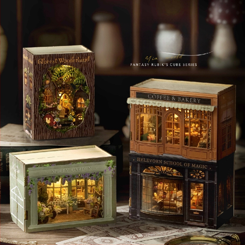 DIY ξύλινο μικρομοντέλο καλύβας-καταστήματος - χειροποίητο εκπαιδευτικό παιχνίδι από Wise House, ηλικίες 15–35