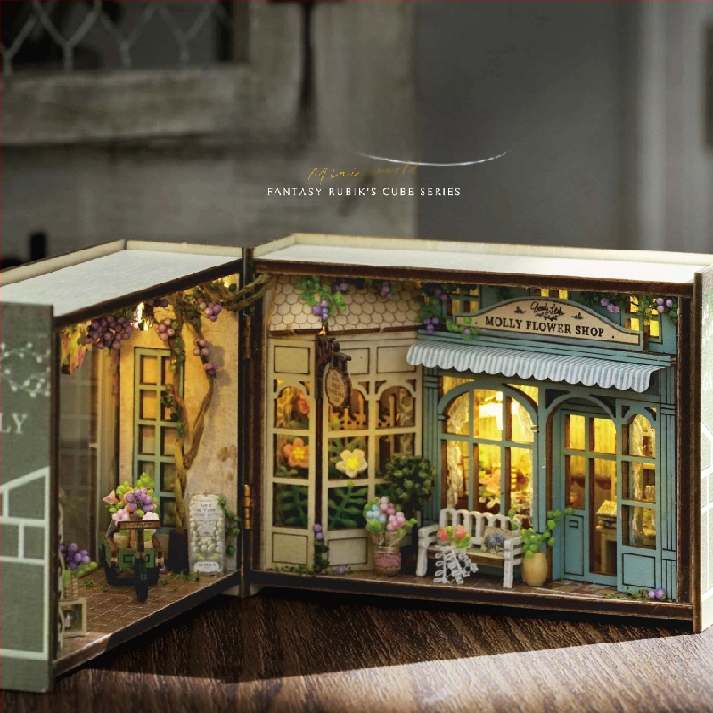 DIY ξύλινο μικρομοντέλο καλύβας-καταστήματος - χειροποίητο εκπαιδευτικό παιχνίδι από Wise House, ηλικίες 15–35