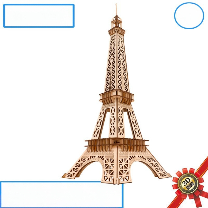 Koka Ferris Wheel 3D puzle rotaļlieta — demontāža un salikšana, intelektuālā attīstība, vecums 7–14 gadi, interaktīva