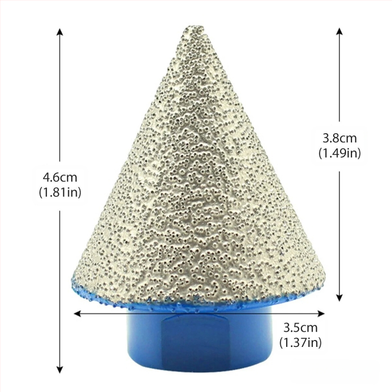 Διαμαντένιος φασέτας bit για κεραμικά και πέτρες, υψηλής ταχύτητας άκρη τρυπανιού με κωνικό φάσμα, 150 g