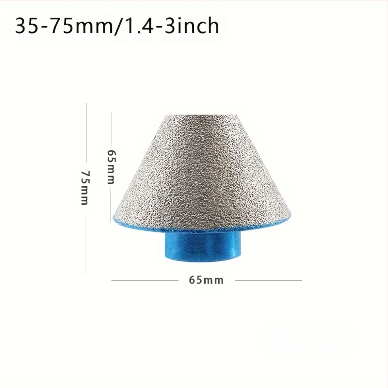 Διαμαντένιος φασέτας bit για κεραμικά και πέτρες, υψηλής ταχύτητας άκρη τρυπανιού με κωνικό φάσμα, 150 g