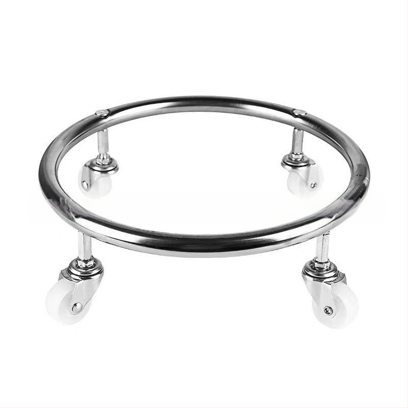 Daugiafunkcis virtuvės laikiklis su ratukais – nerūdijantis plienas, judantis dujų balionų laikiklis