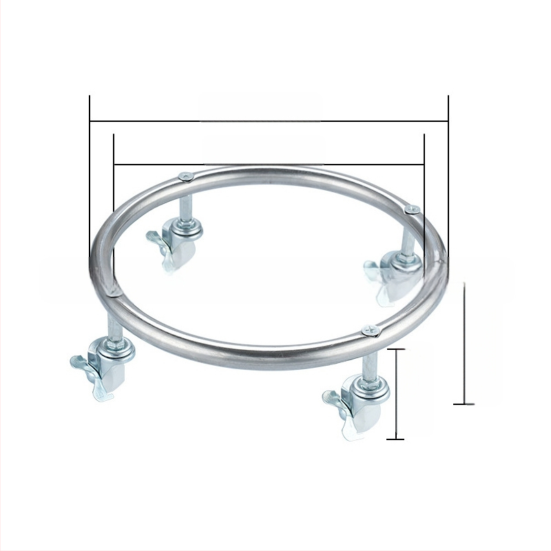 Daugiafunkcis virtuvės laikiklis su ratukais – nerūdijantis plienas, judantis dujų balionų laikiklis