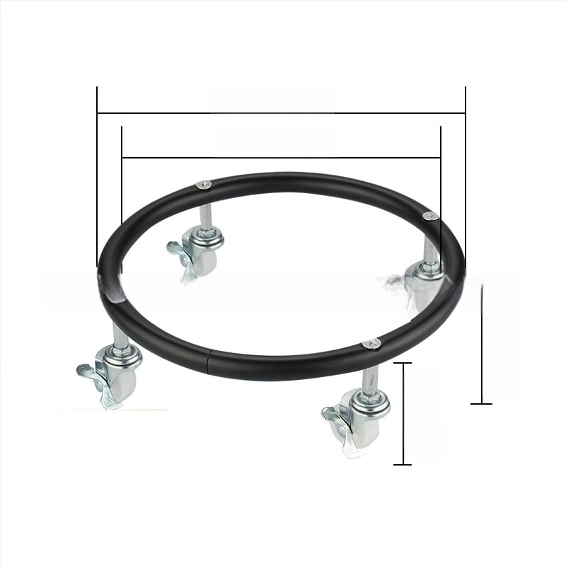 Daugiafunkcis virtuvės laikiklis su ratukais – nerūdijantis plienas, judantis dujų balionų laikiklis