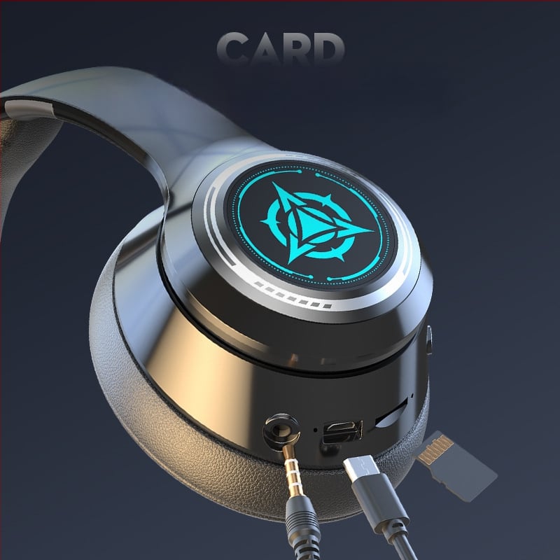 Bezvadu Bluetooth austiņas ar mikrofonu, spēļu stereo austiņas, 3,5 mm ligzda, OEM gatavas