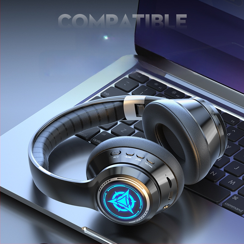 Bezvadu Bluetooth austiņas ar mikrofonu, spēļu stereo austiņas, 3,5 mm ligzda, OEM gatavas