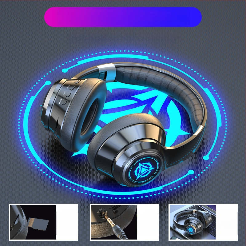 Bezvadu Bluetooth austiņas ar mikrofonu, spēļu stereo austiņas, 3,5 mm ligzda, OEM gatavas