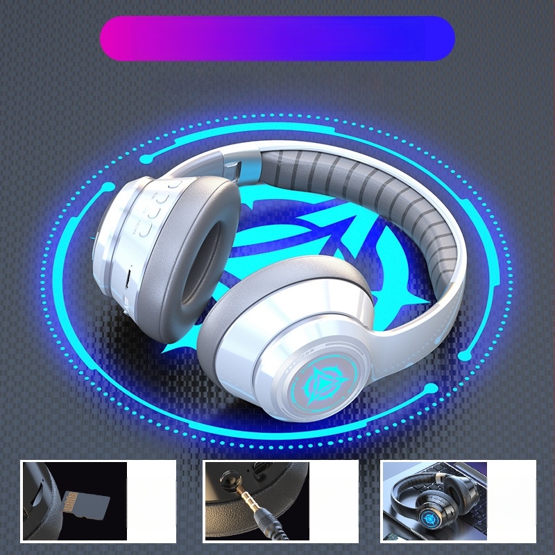 Bezvadu Bluetooth austiņas ar mikrofonu, spēļu stereo austiņas, 3,5 mm ligzda, OEM gatavas