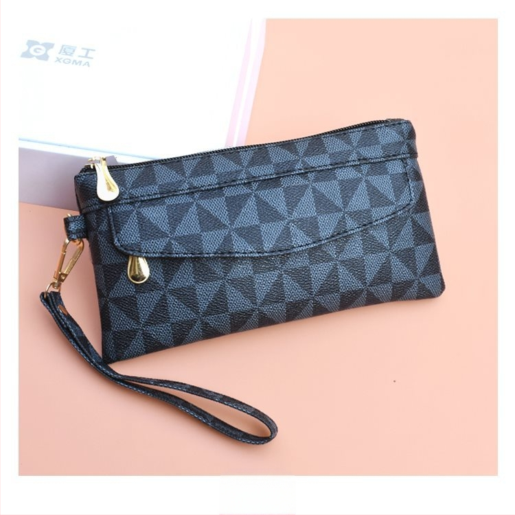 Unisex clutch rankinė iš dirbtinės odos su PU vidiniu pamušalu, horizontalaus dizainas, vidinis užtrauktuko kišenė, kasdieniam naudojimui, pavasaris 2025 leidimas