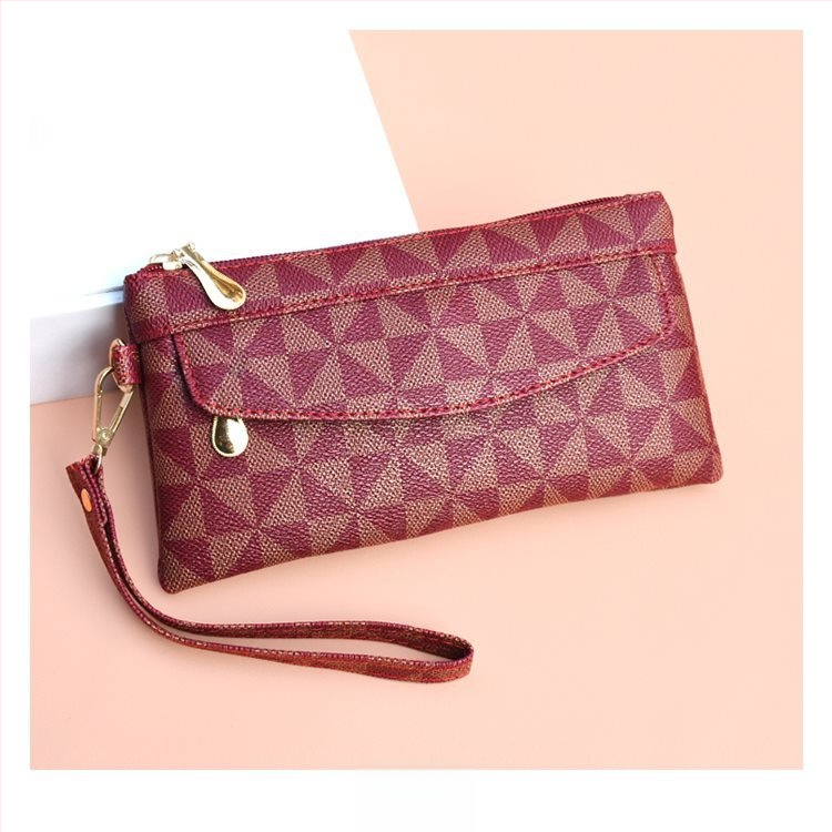 Unisex clutch rankinė iš dirbtinės odos su PU vidiniu pamušalu, horizontalaus dizainas, vidinis užtrauktuko kišenė, kasdieniam naudojimui, pavasaris 2025 leidimas