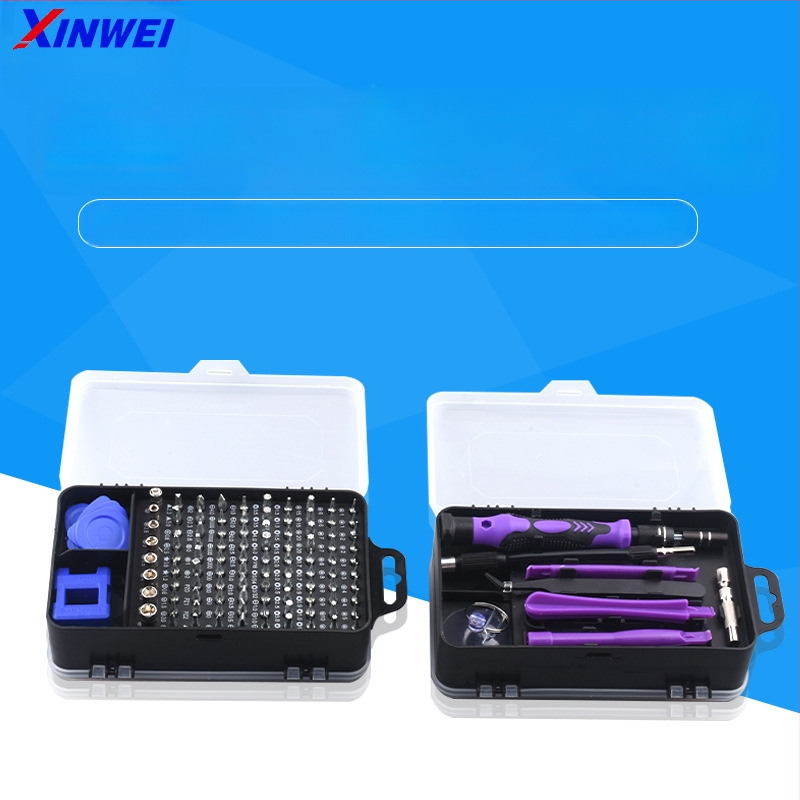 115-in-1 atsuktuvų rinkinys iš chrome-vanadžio plieno laikrodžių, kompiuterių ir išmaniųjų telefonų demontavimui