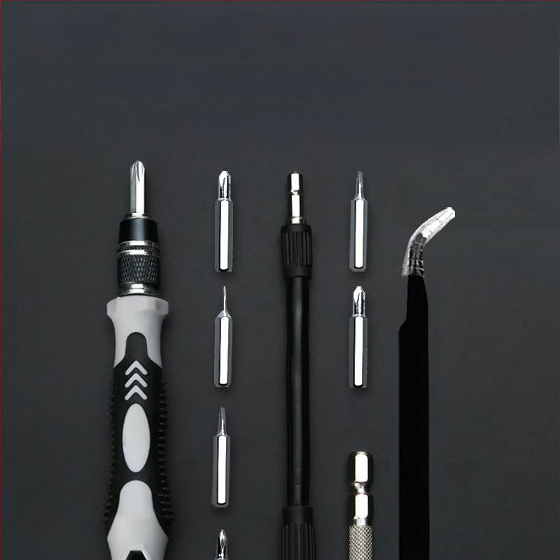 115-in-1 atsuktuvų rinkinys iš chrome-vanadžio plieno laikrodžių, kompiuterių ir išmaniųjų telefonų demontavimui